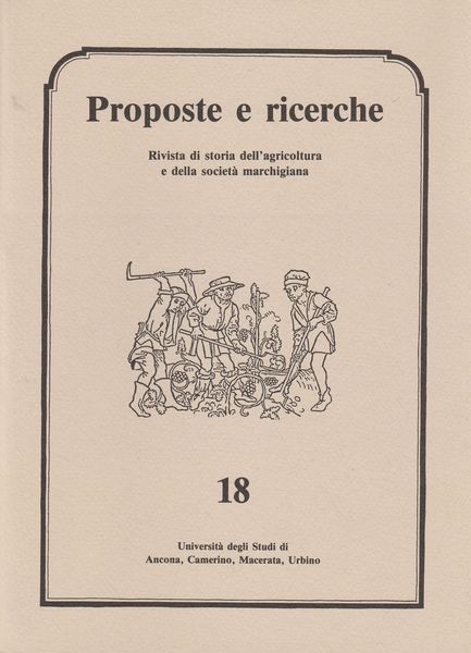 Storia locale Proposte e ricerche numero 18 1987