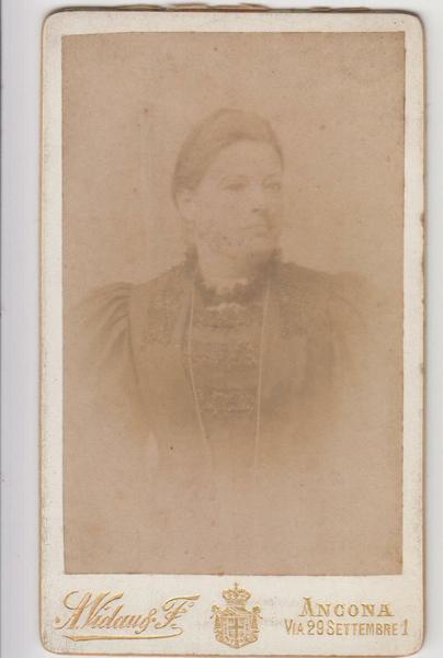 foto photo cdv gentildonna in posa by A. Vidau Ancona …