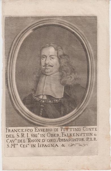 Francesco Eusebio di Petting. Conte del Ober Falkenstein & cav. …