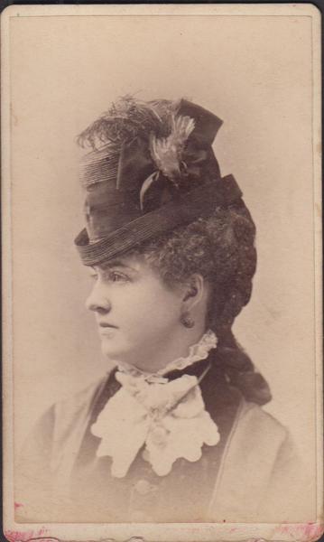 foto photo cdv gentildonna con cappello by V. H. Enrsberger …