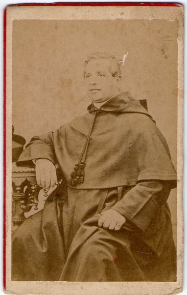 Foto photo sacerdote in posa by Anonimo cdv 1870 c.a. …