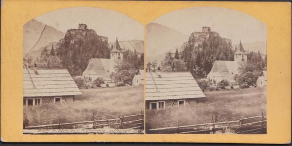 Foto photo stereoscopica stereoview vista dal Semmering treno fra Vienna …