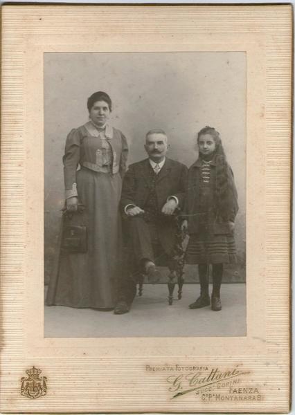 foto photo albumina ritratto di famiglia by G. Cattani Faenza …