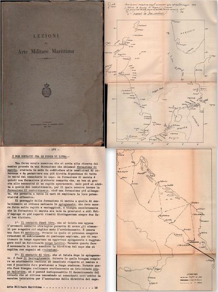 Lezioni Di Arte Militare Marittima Livorno 1934 Con Schemi Di …