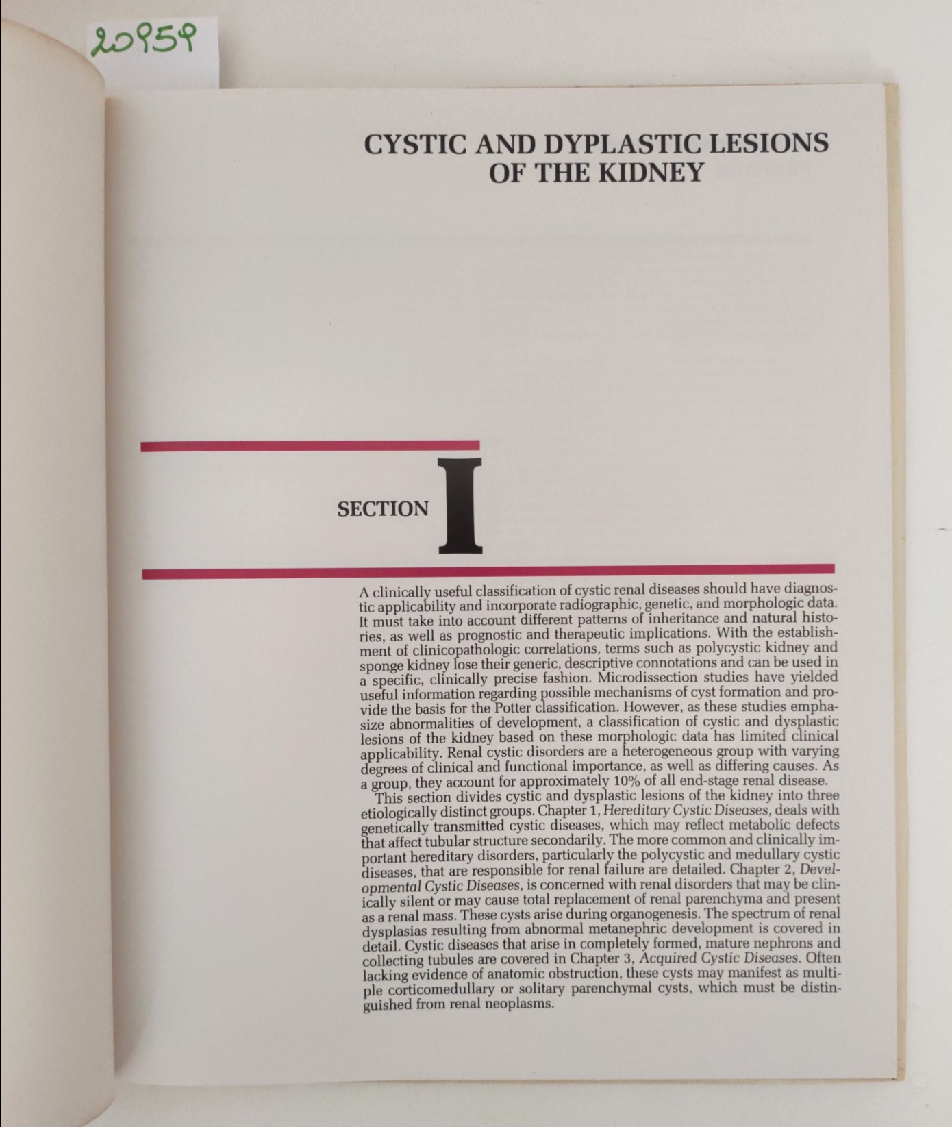 Aa. Vv. Cystic and dysplastic lesion of the kindey Gower …