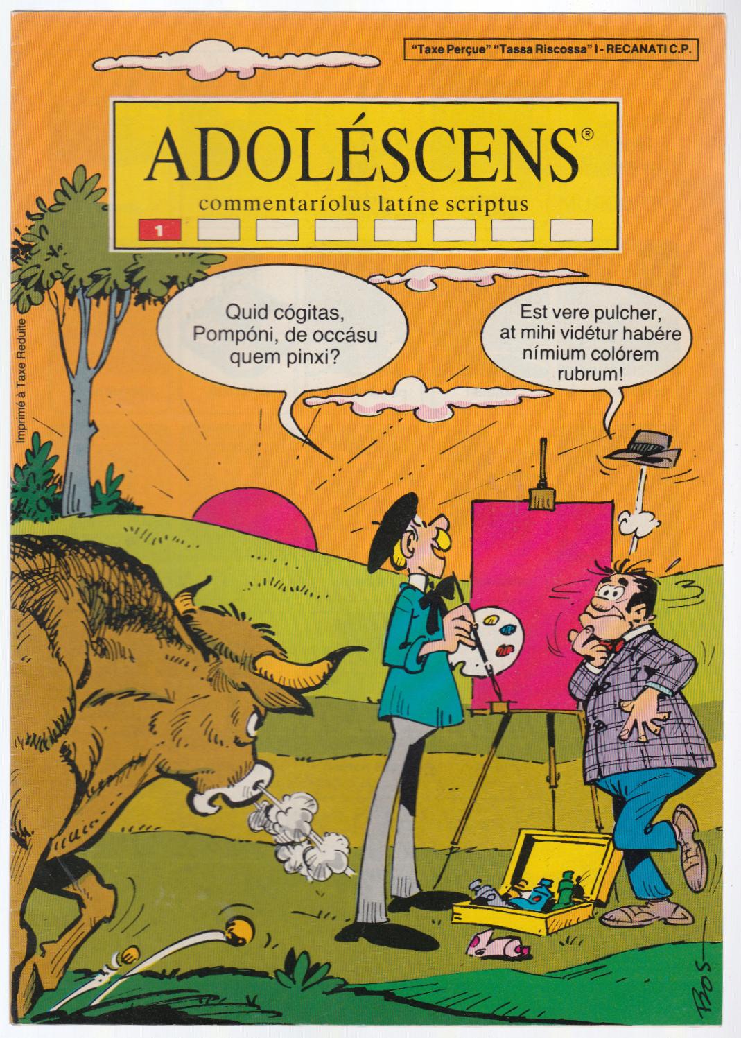Adolescens Commentariolus Latine Scriptus N. 1 1983 L3523