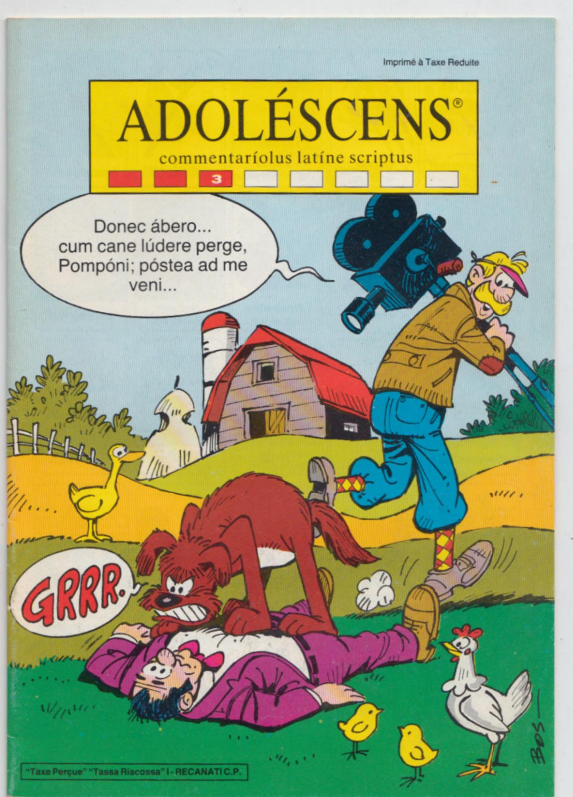Adolescens Commentariolus Latine Scriptus N. 3 1983 L3525