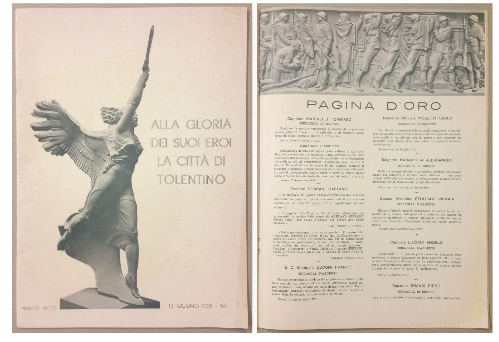 Alla Gloria Dei Suoi Eroi, La Citt‡ Di Tolentino 13 …