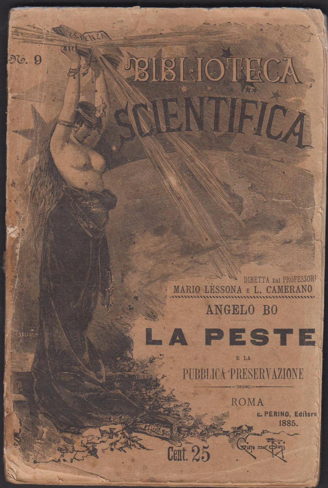 Angelo Bo La Peste e la pubblica preservazione Perrino 1885