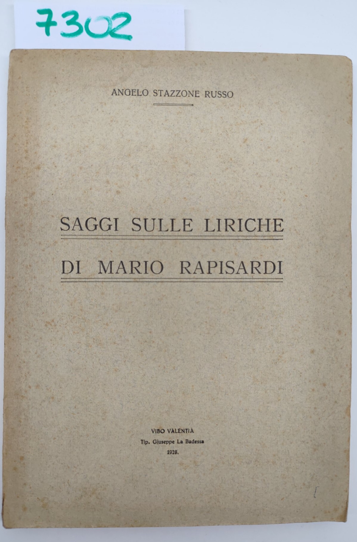 Angelo Stazzone Russo Saggi sulle liriche di Mario Rapisardi La …