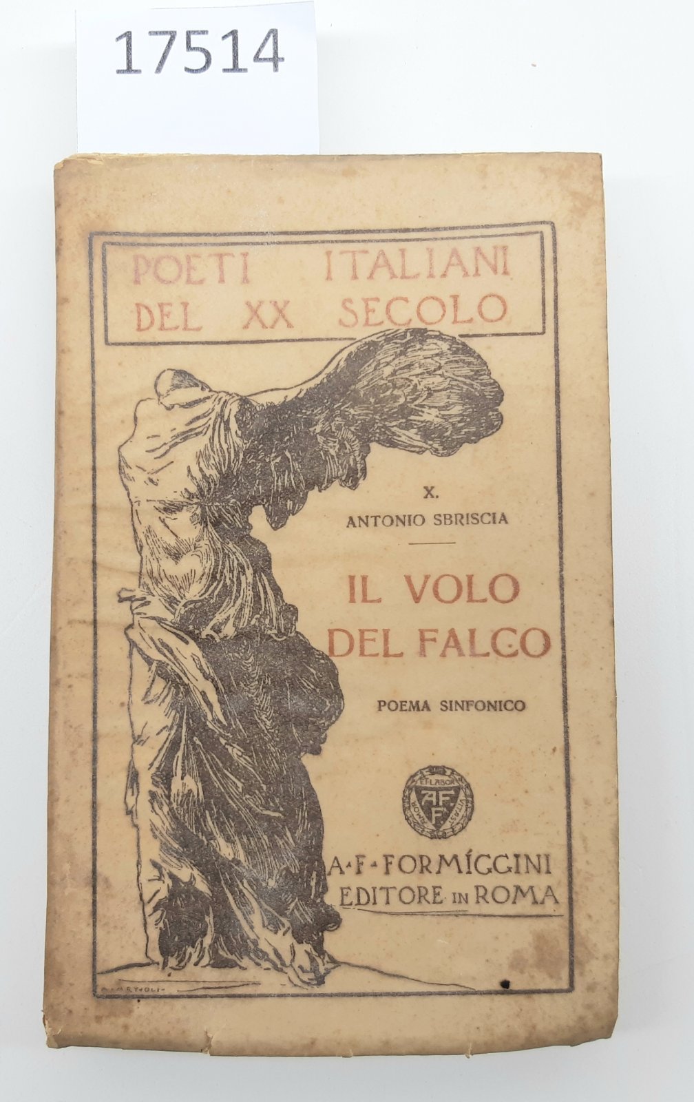Antonio Sbriscia Il volo del Falco poema sinfonico Formiggini 1928