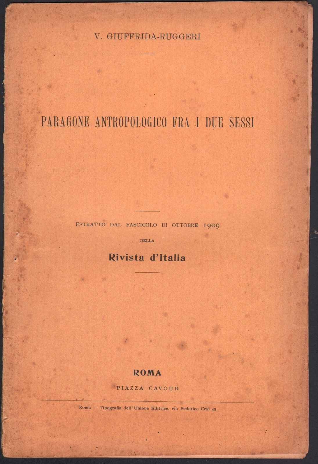 Antropologia-Antropometria-Paragone Antropologico Fra I Due Sessi