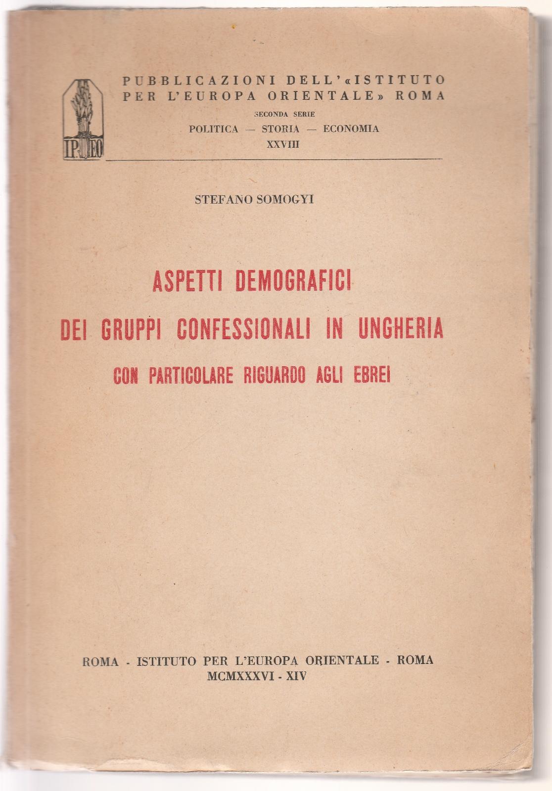 Aspetti Demografici Dei Gruppi Confessionali In Ungheria 1963 -6172