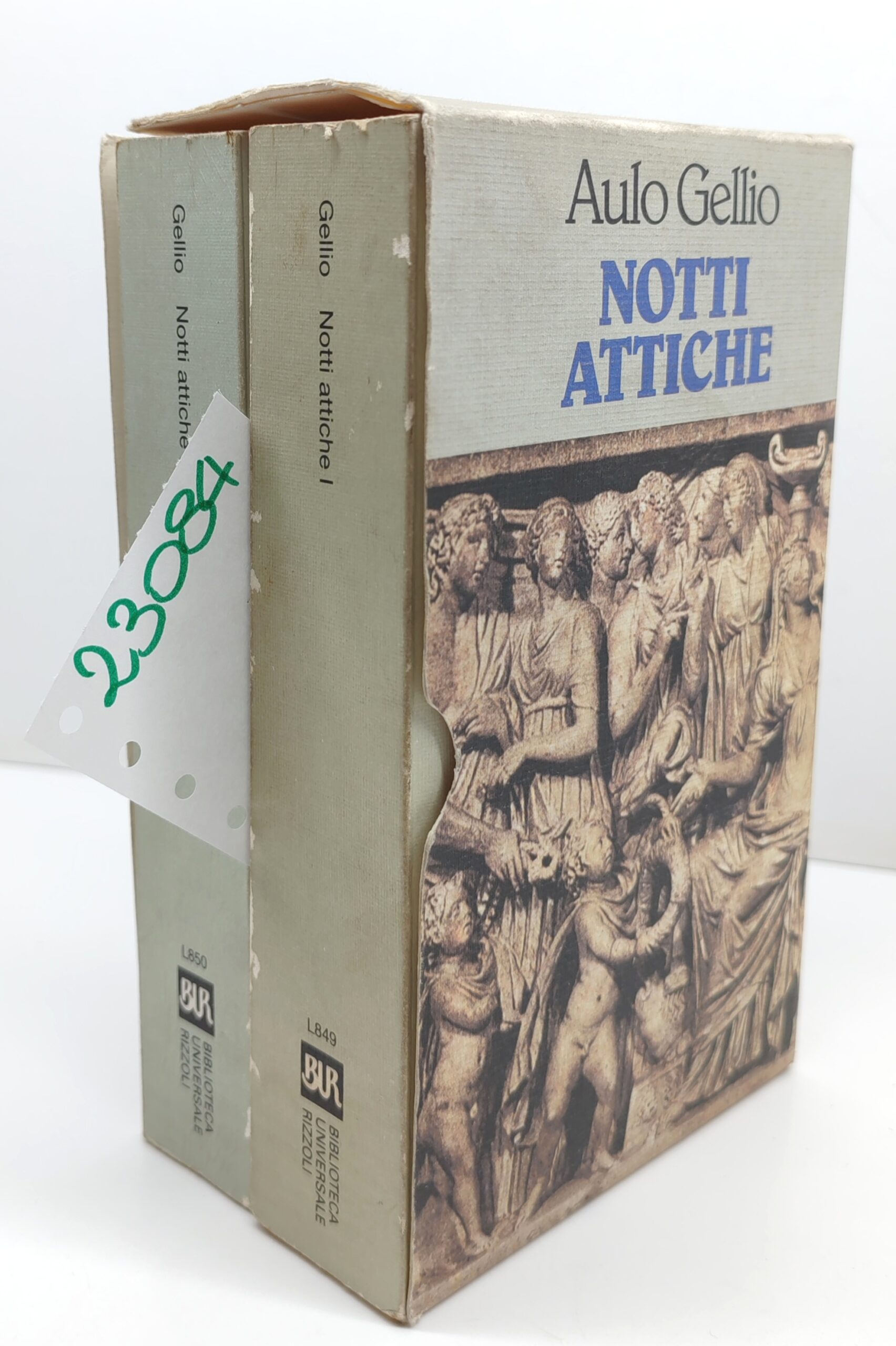 Aulo Gellio Notti attiche 2 volumi BUR Rizzoli 1° edizione …