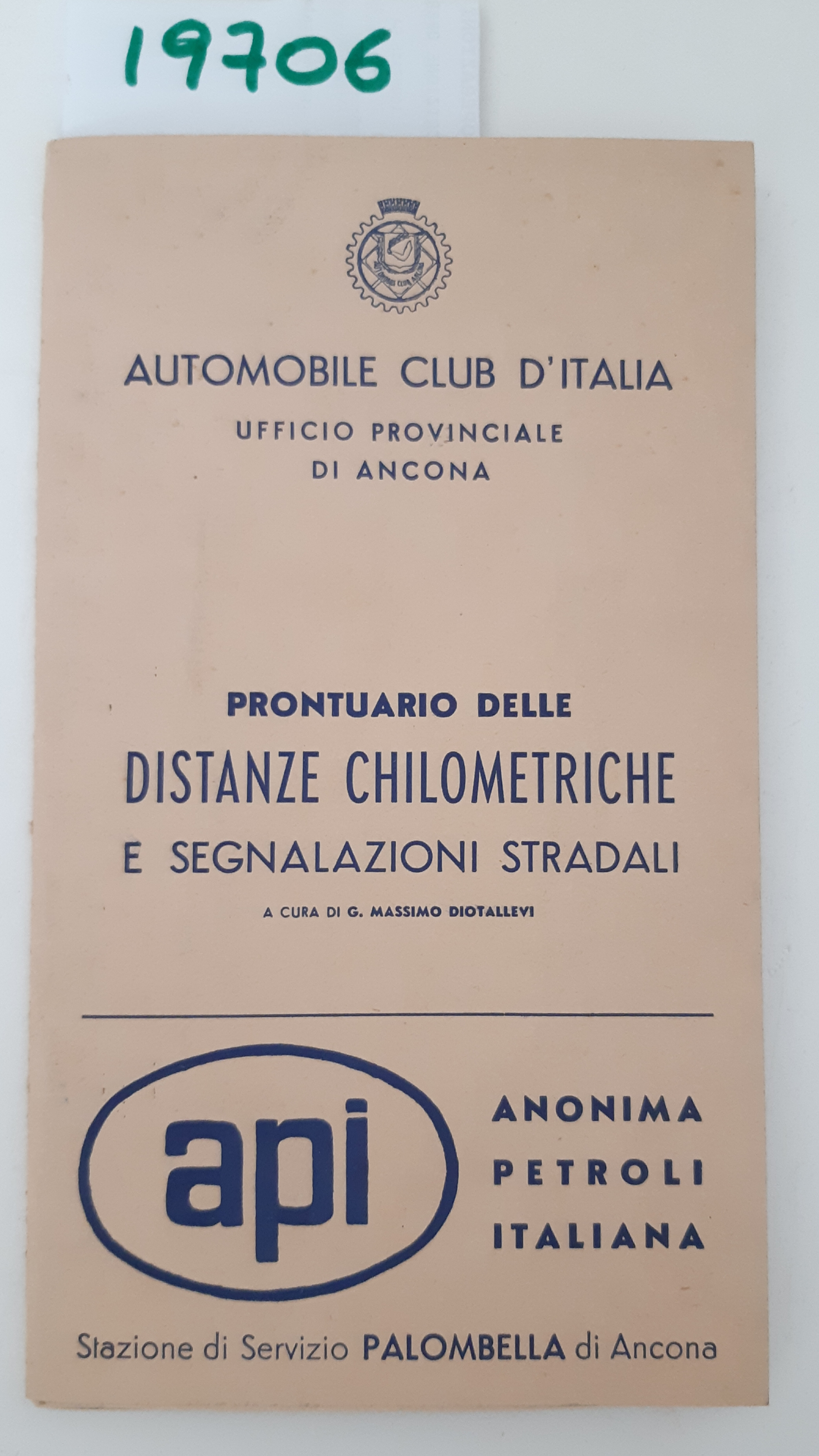 Automobile Club d'Italia Prontuario delle distanze chilometriche e segnalazioni stradali …