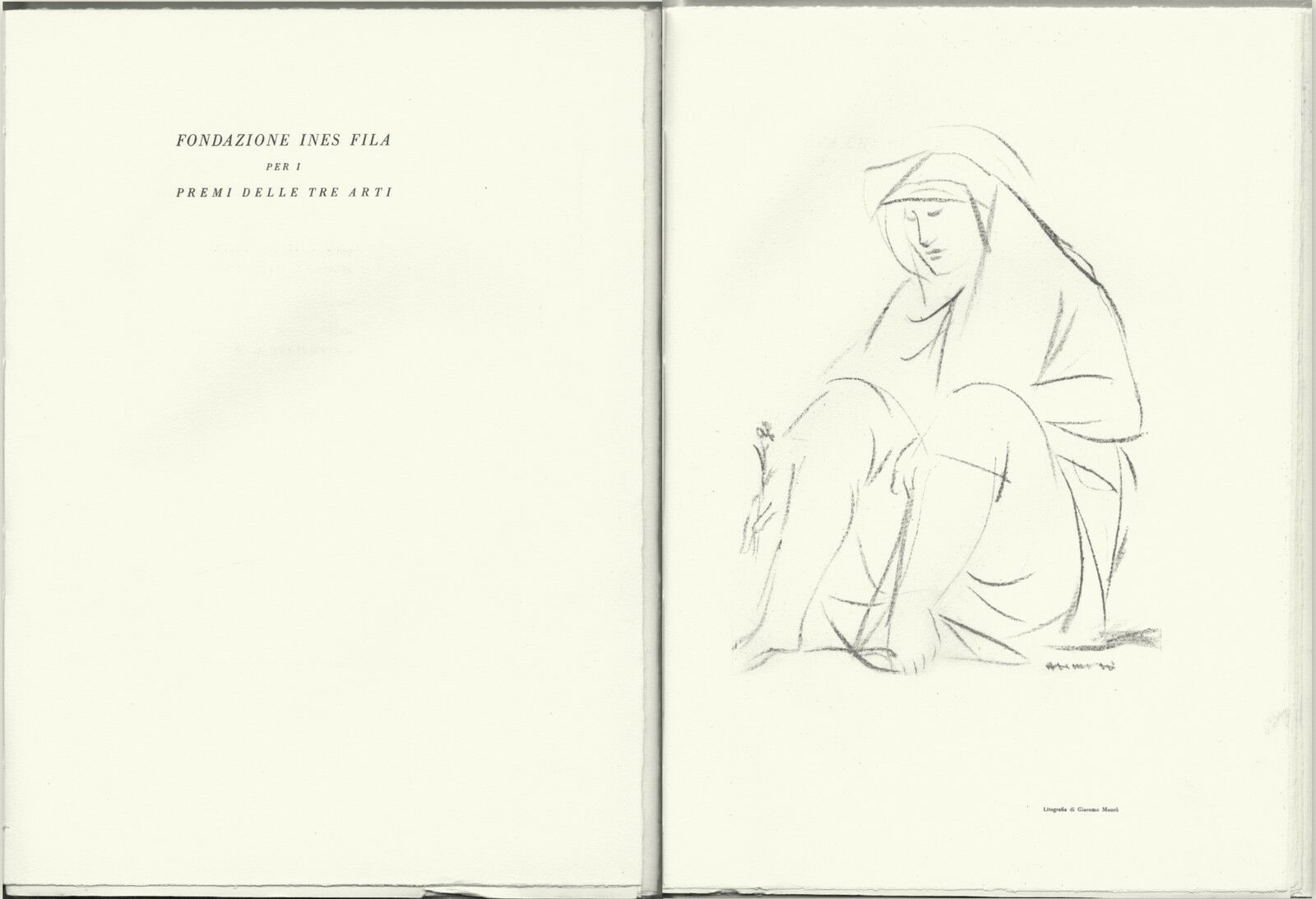 BARTOLINI-CARR¿-DE PISIS-MANZŸ-Elegia In Morte-Ines Fila-Edizione Numerata-1948