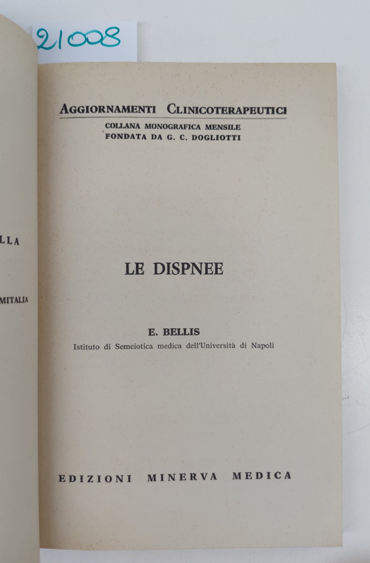 Bellis Le dispnee Minerva Medica 1973