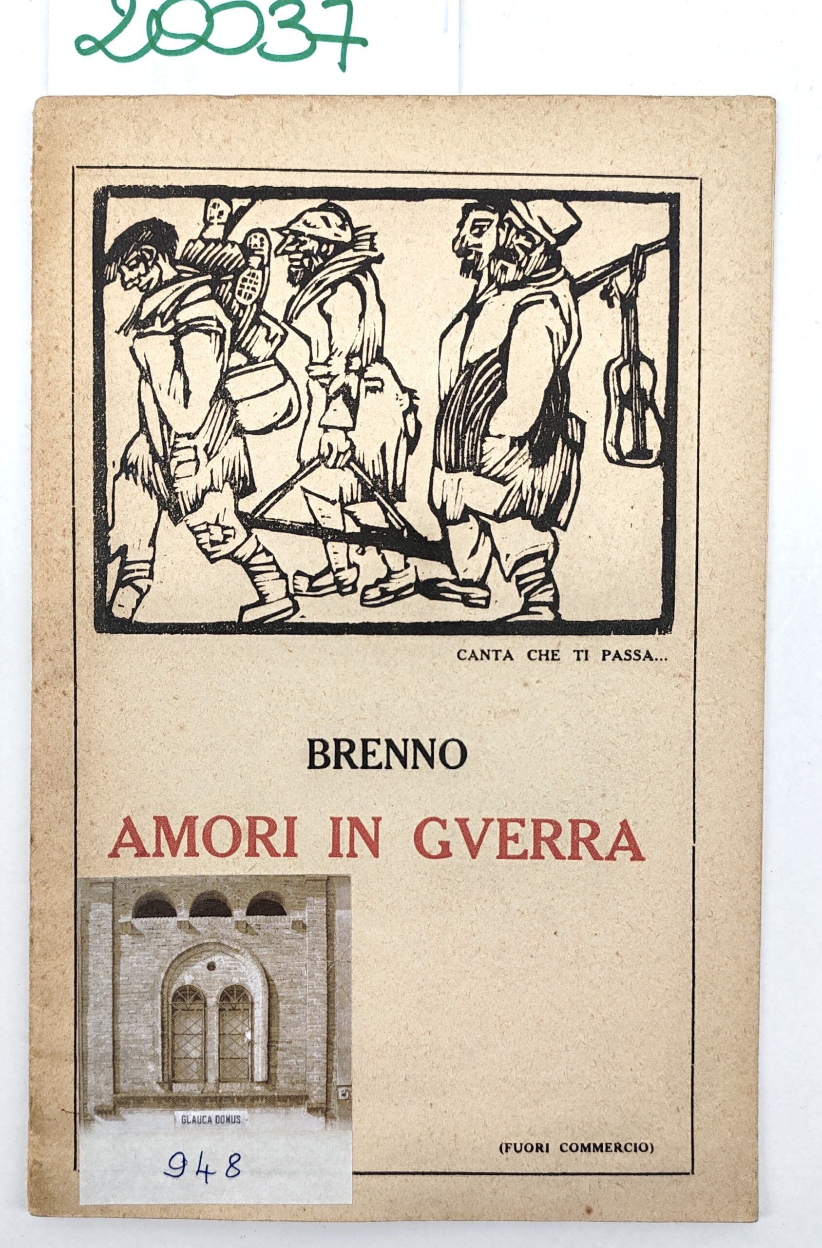 Brenno Amori in guerra Palermo 1925