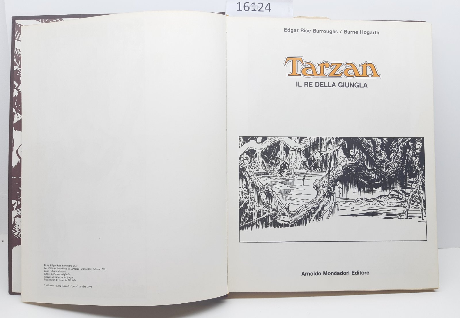 Burroughs Hogarth Tarzan Il Re della Giungla Mondadori prima edizione …