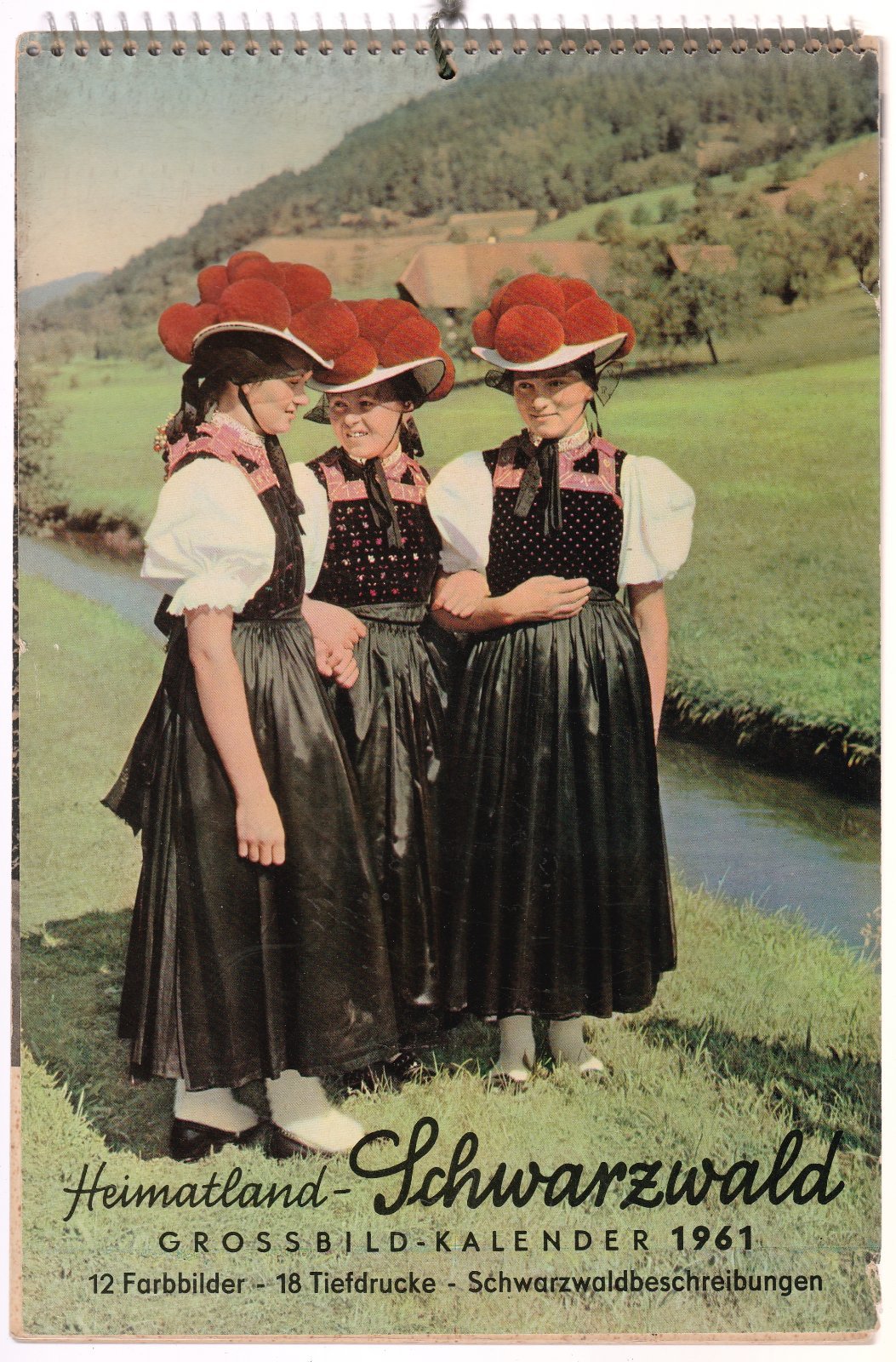 Calendario 1961 Heimatland-Schwarzwald Grossbild-Kalendar B3038