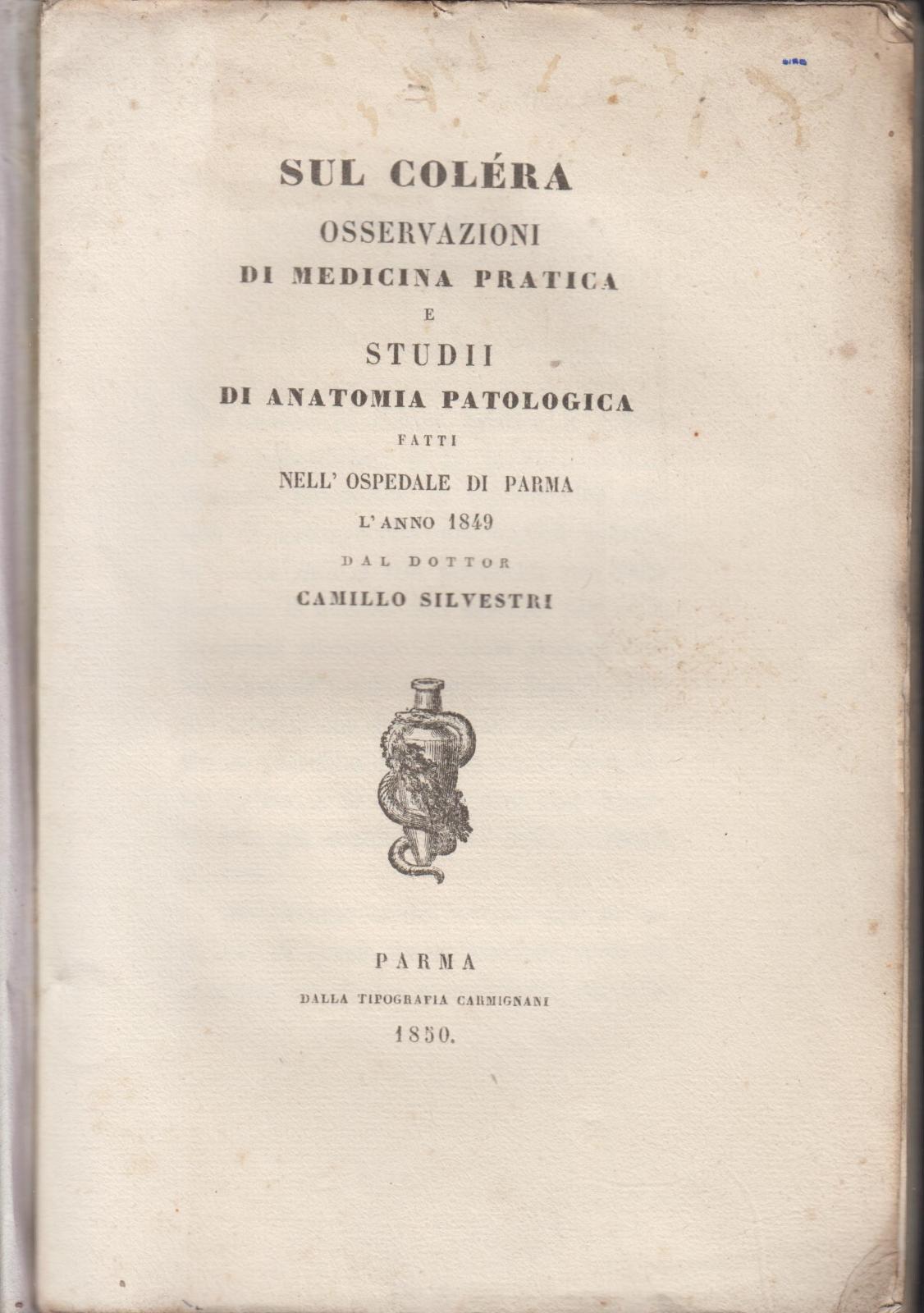 Camillo Silvestri Sul colera osservazioni di medicina pratica e studi …