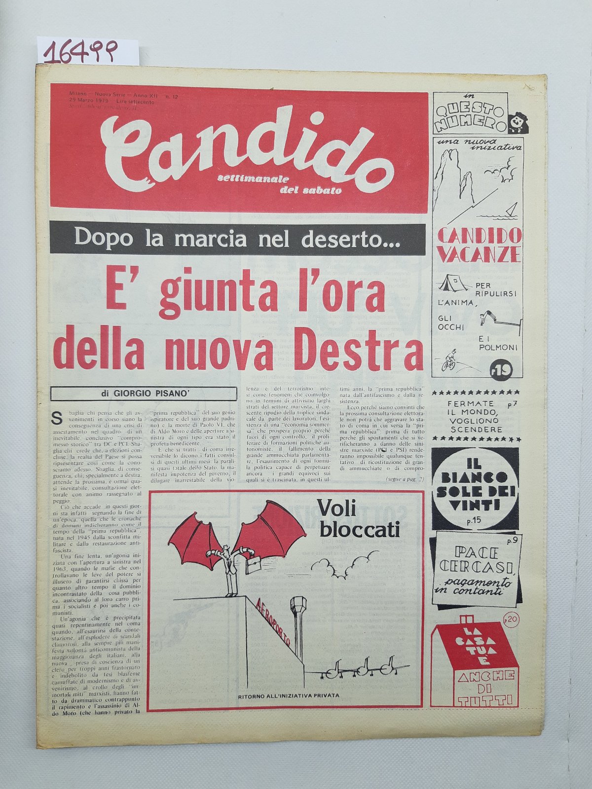 Candido settimanale del sabato numero 12 29 marzo 1979