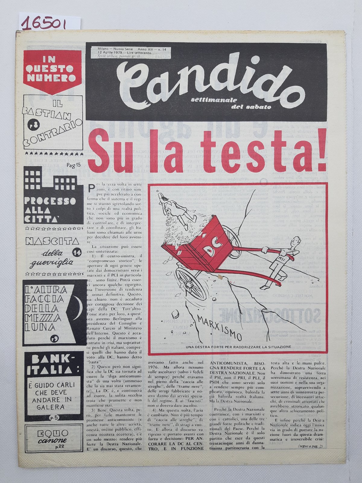 Candido settimanale del sabato numero 14 12 aprile 1979