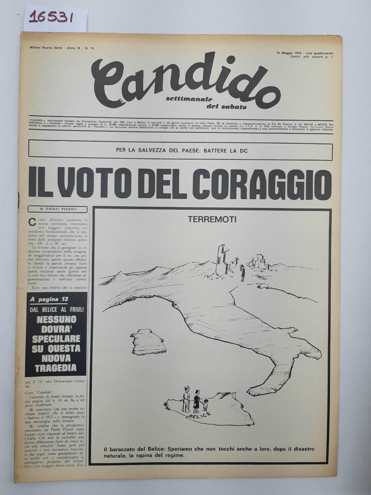 Candido settimanale del sabato numero 19 18 maggio 1976