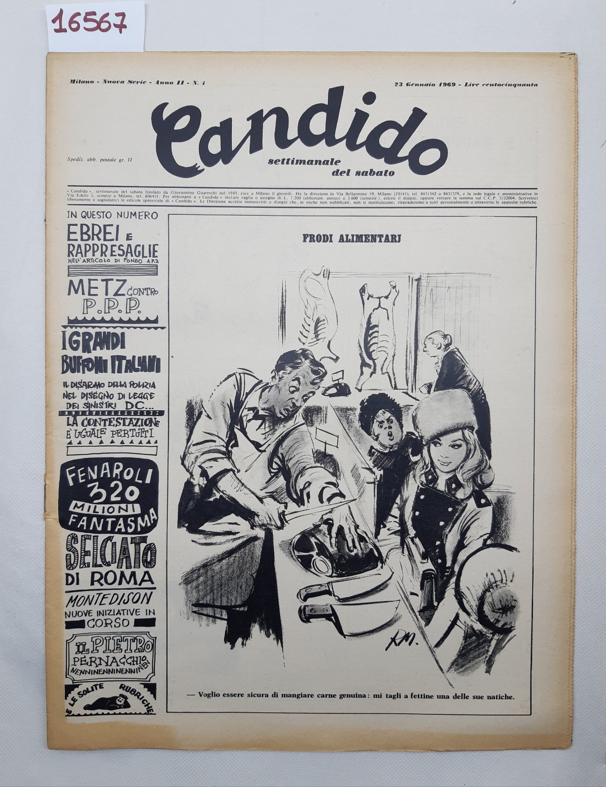 Candido settimanale del sabato numero 4 23 gennaio 1969