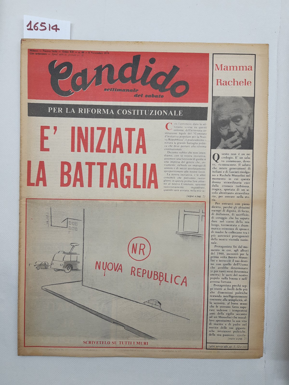 Candido settimanale del sabato numero 46 8 novembre 1979
