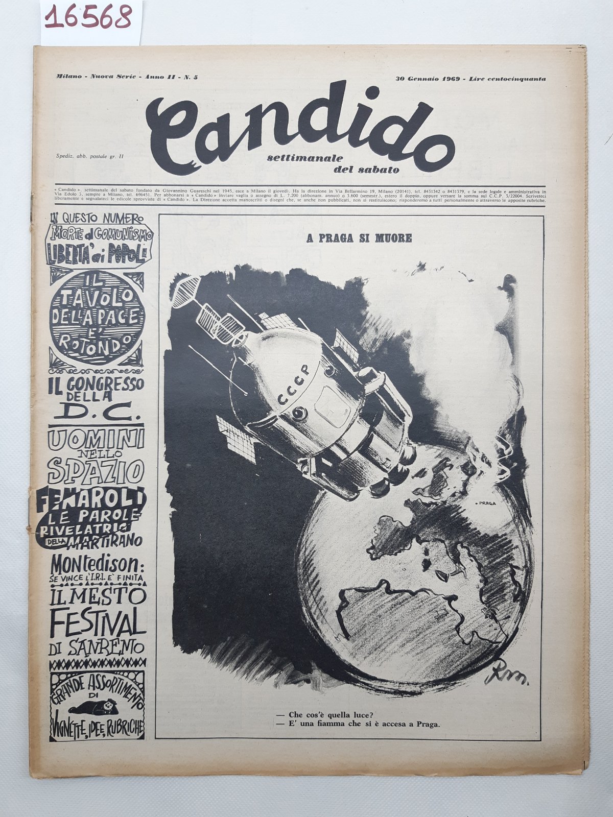 Candido settimanale del sabato numero 5 30 gennaio 1969