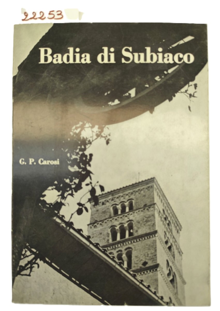 Carosi Badia di Subiaco 1970 Libreria Santa Scolastica