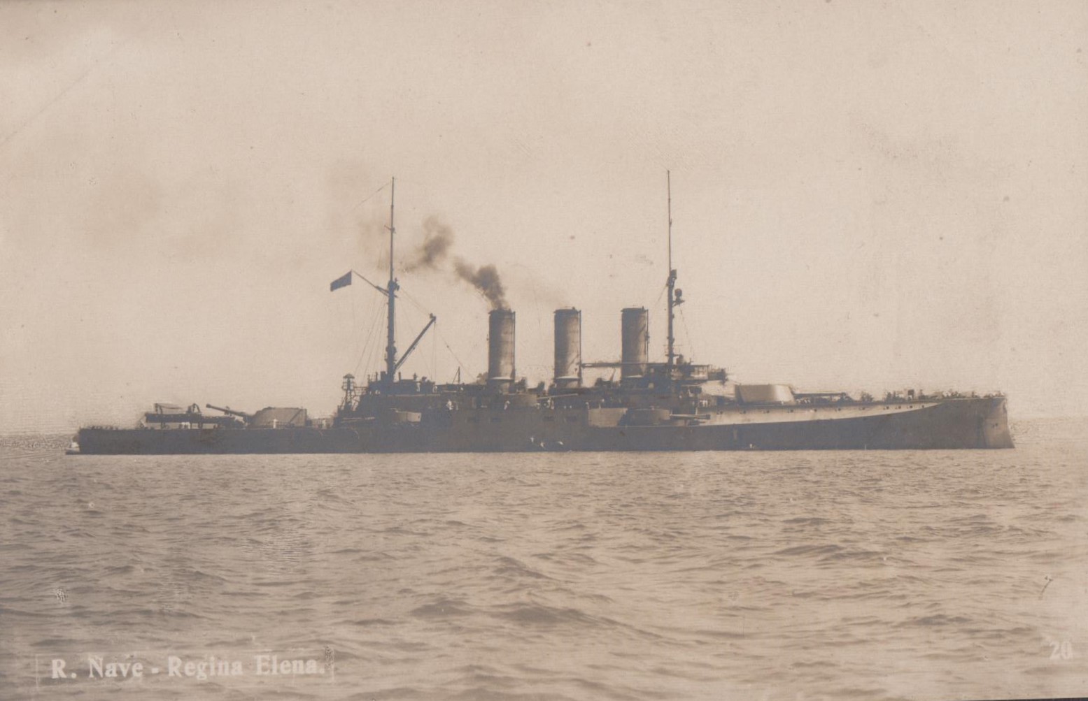 Cartolina R. Nave Regina Elena non viaggiata