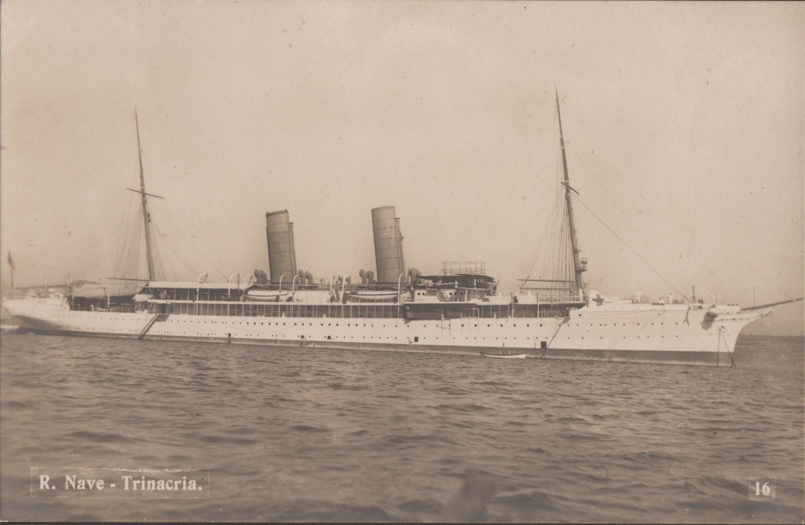 Cartolina R. Nave Trinacria non viaggiata