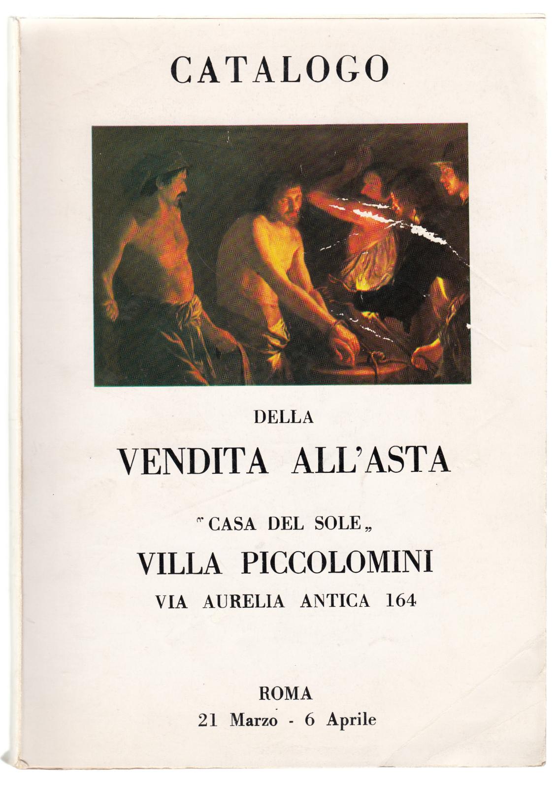 Catalogo Della Vendita All'asta Casa Del Sole Villa Piccolomini -L2441