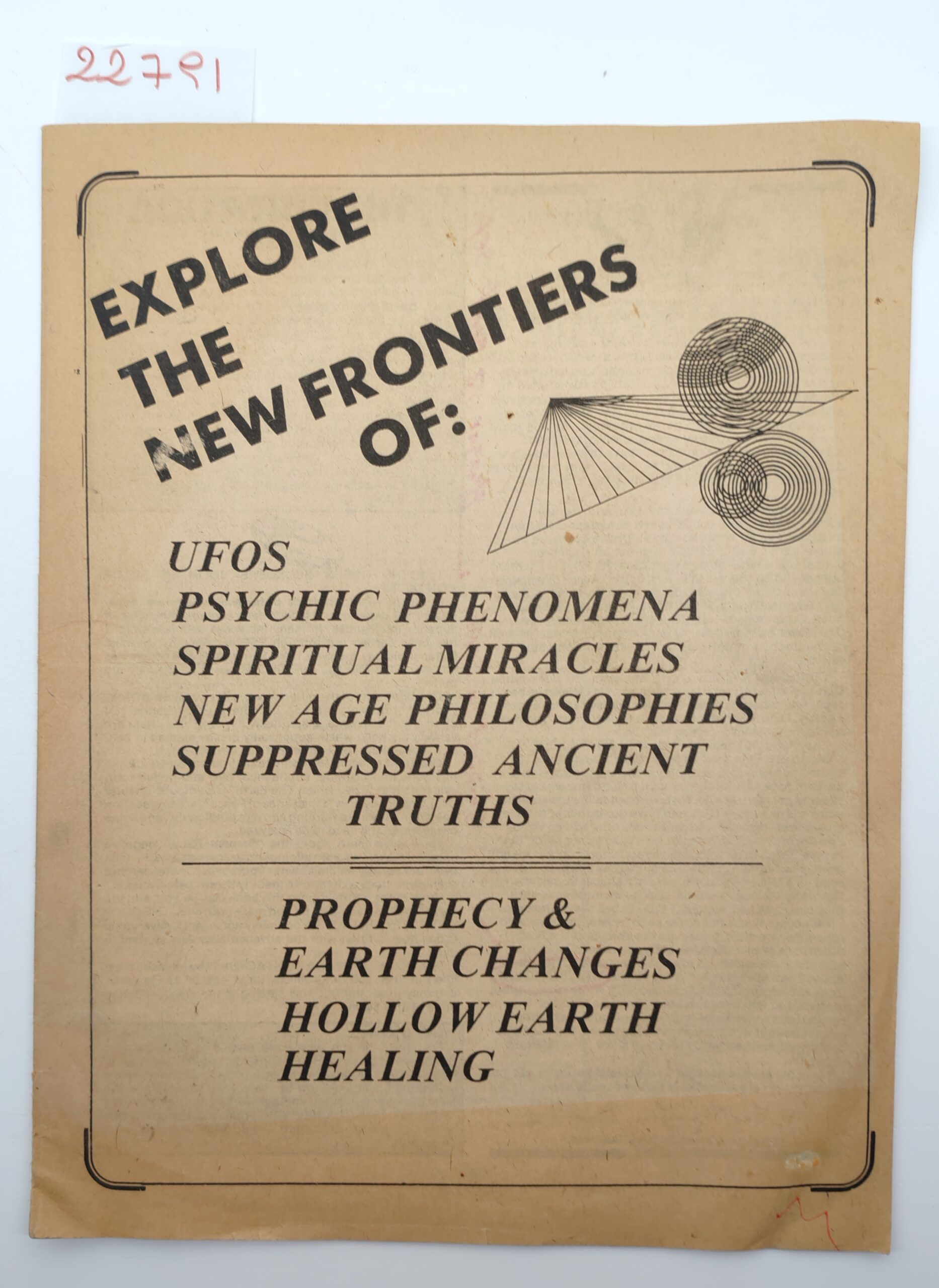 Catalogo UFO Esoterismo 1981 Global Communications Timothy G. Beckley