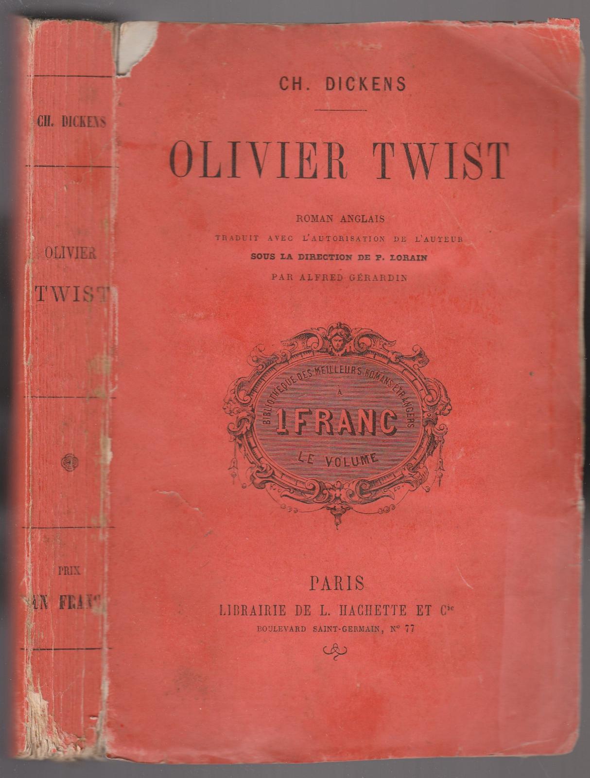 Ch. Dickens Oliver Twist Paris Hachette 1865-L5023