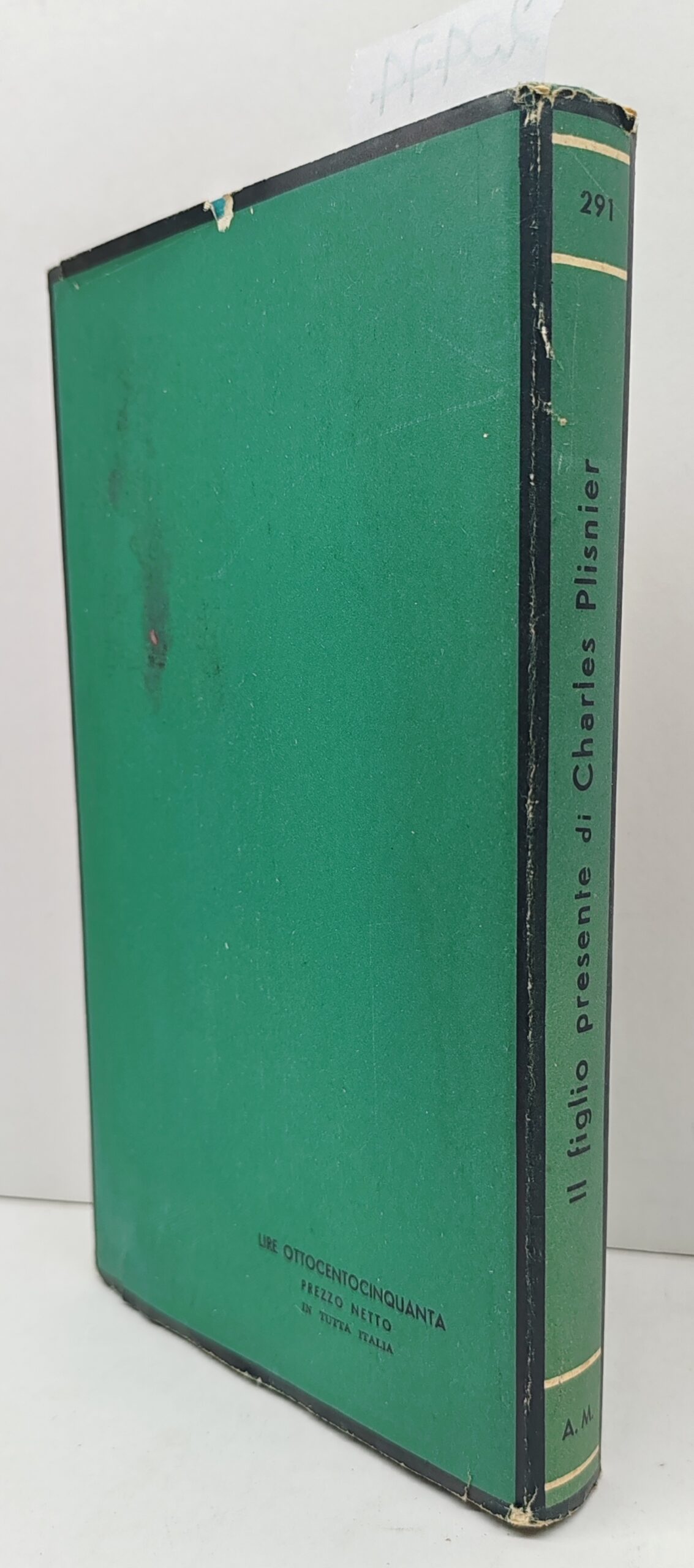 Charles Plisnier Il figlio presente Mondadori 1952 romanzo 1° edizione