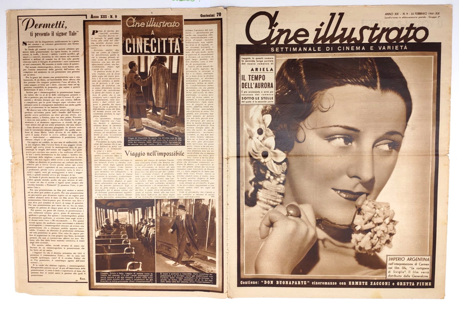 Cine illustrato settimanale di cinema e varietà n. 9 26 …
