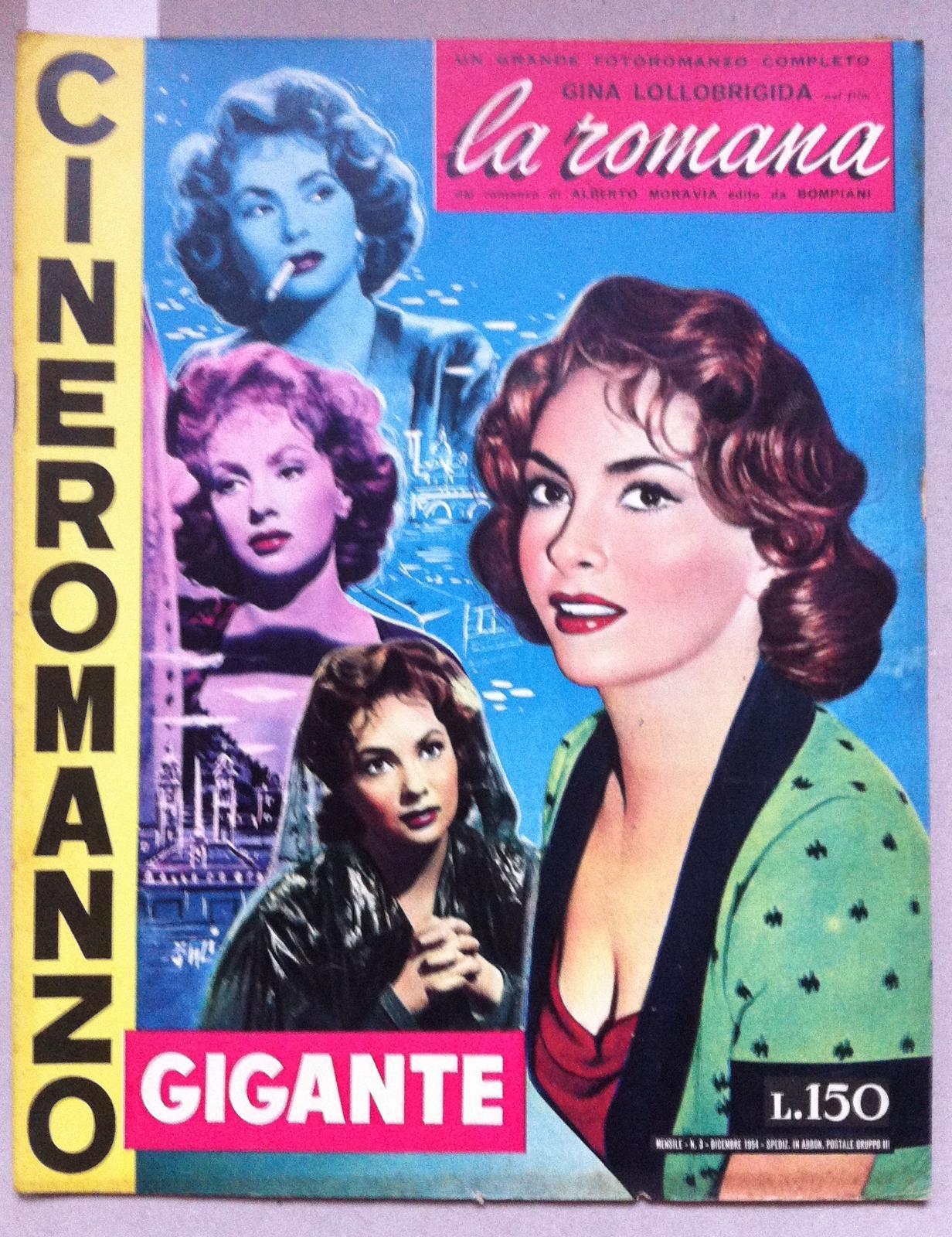 Cineromanzo La Romana Gina Lollobrigida, Daniel Gelin, Gino Buzzanca, 1954
