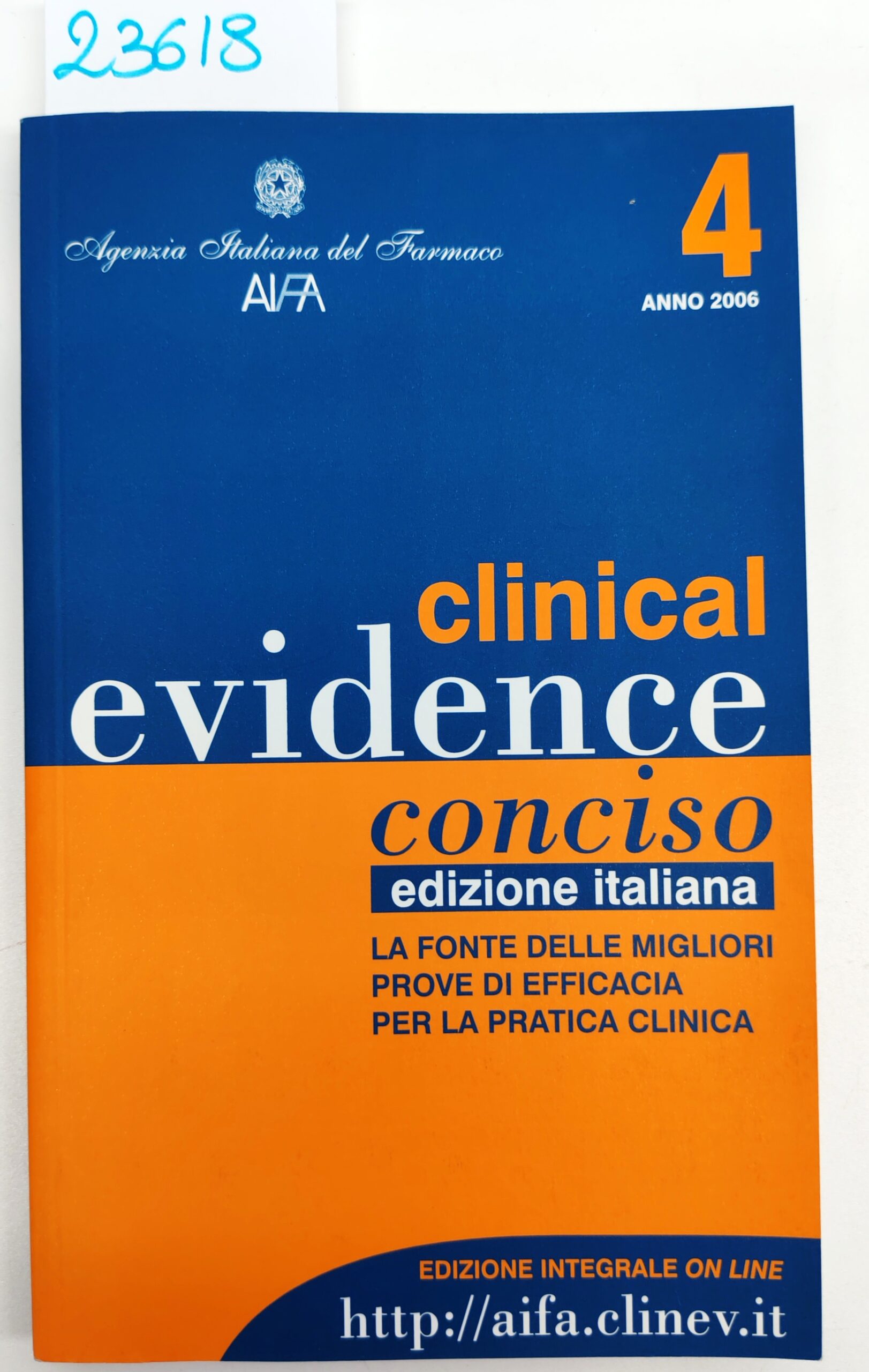Clinica evidence conciso edizione italiana 2006 numero 4