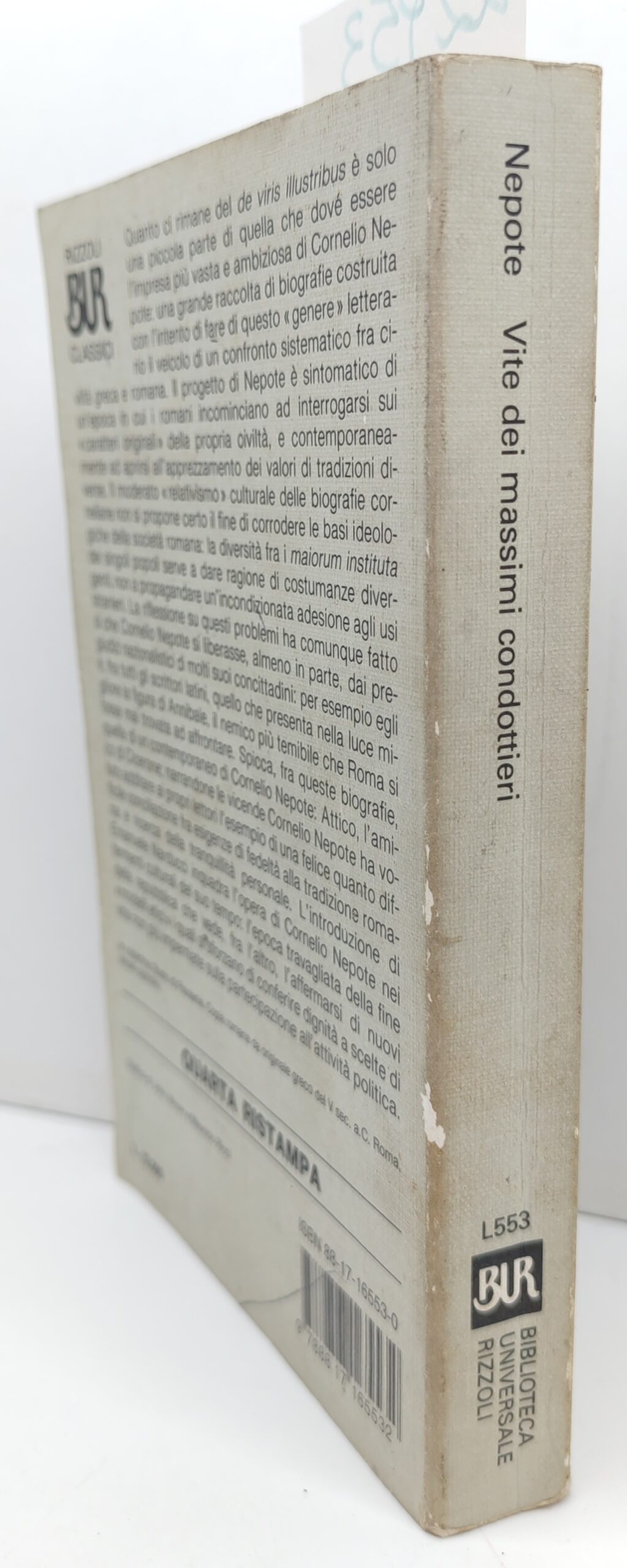 Cornelio Nepote Vite dei massimi condottieri BUR Rizzoli 4° edizione …