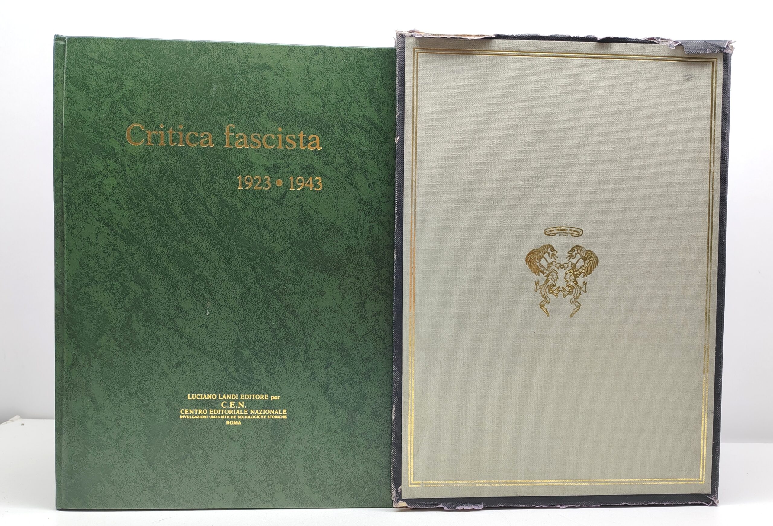 Critica fascista 1923-1943 tre volumi C.E.N. Centro Editoriale Nazionale 1980