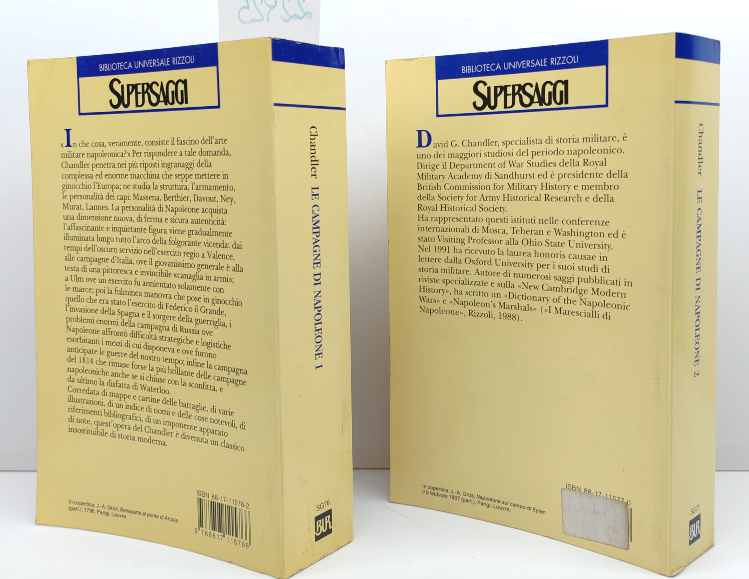 David G. Chandler Le campagne di Napoleone 2 volumi Rizzoli …