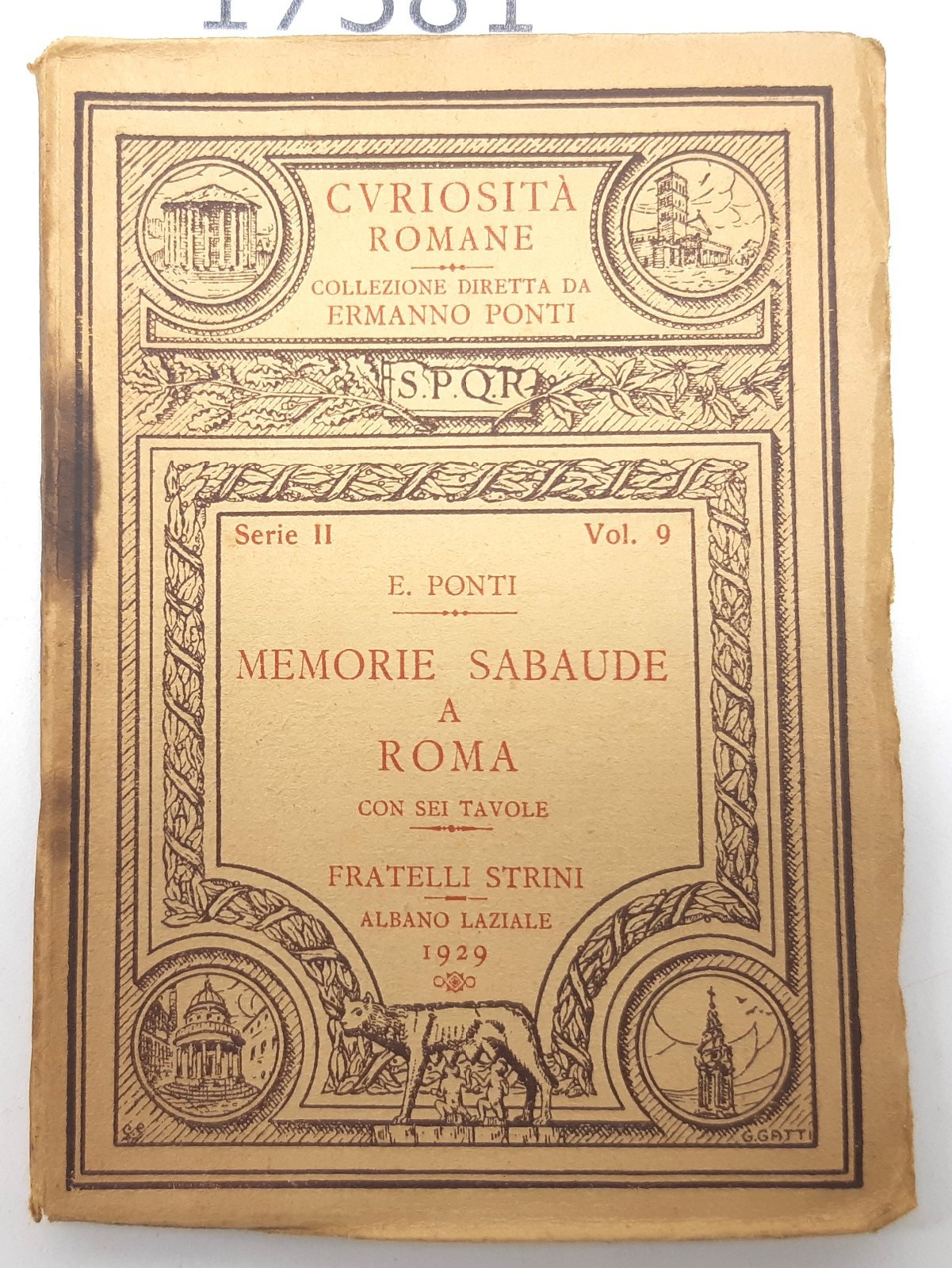 E. Ponti Memorie sabaude a Roma Strini 1929