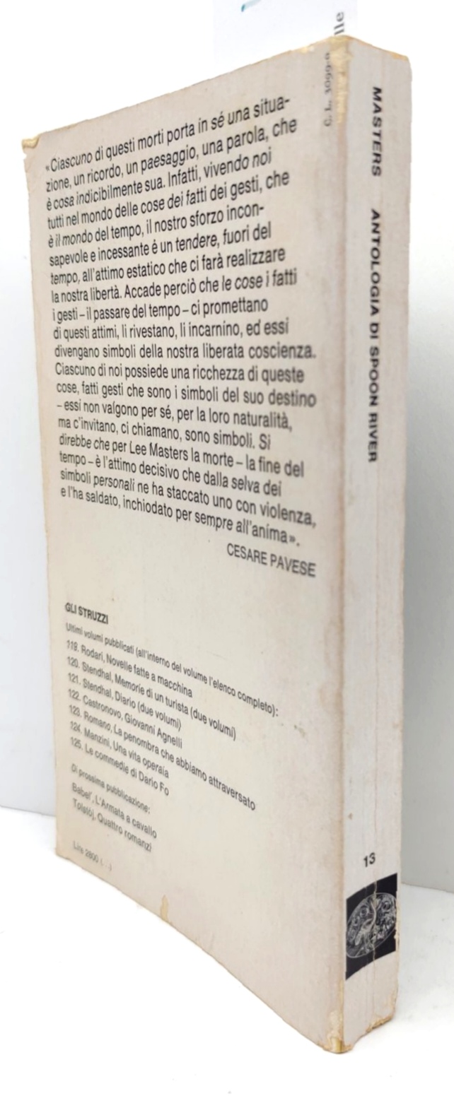 Edgar Lee Masters Antologia di Spoon River Einaudi 6° edizione …
