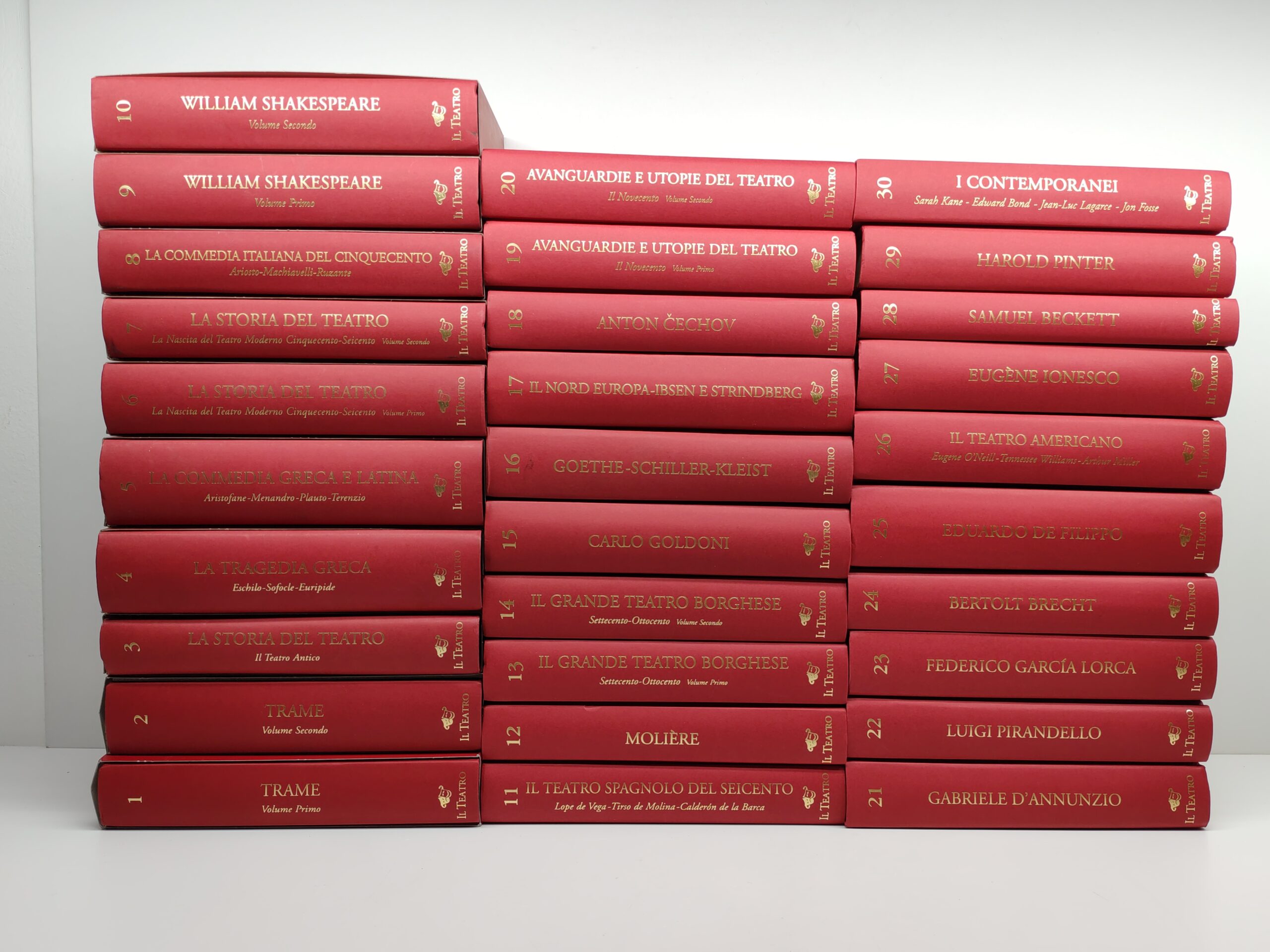 Enciclopedia Tutto il teatro 30 volumi opera completa Einaudi 1994