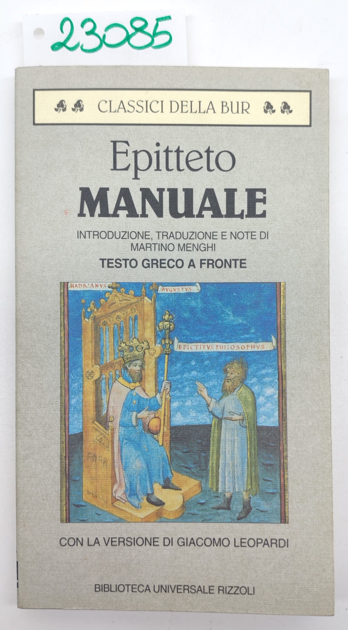 Epitteto Manuale BUR Rizzoli 1° edizione 1996