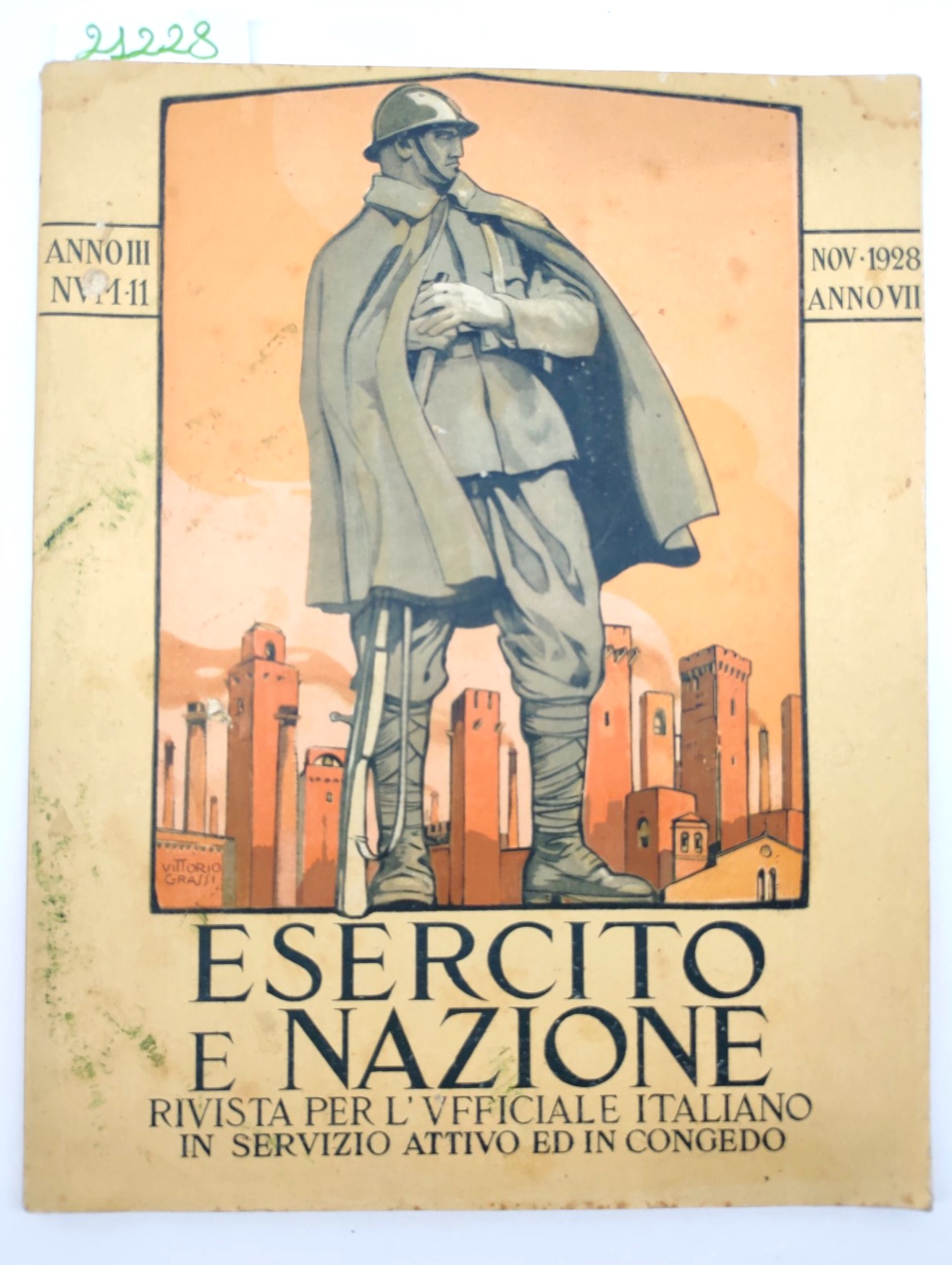 Esercito e nazione novembre 1928 n 11 Rivista per l'ufficiale …
