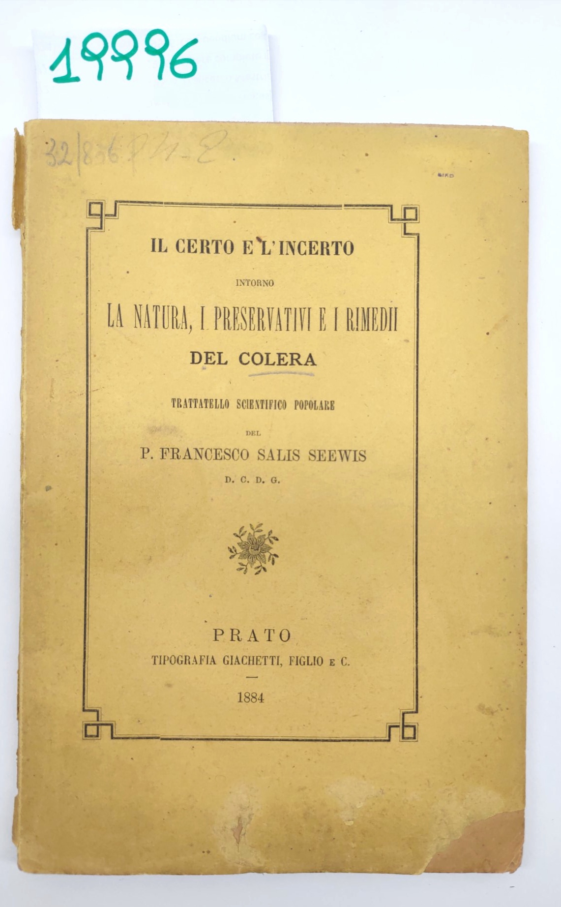 F. Salis Seewis Prato Il certo e l'incerto intorno la …